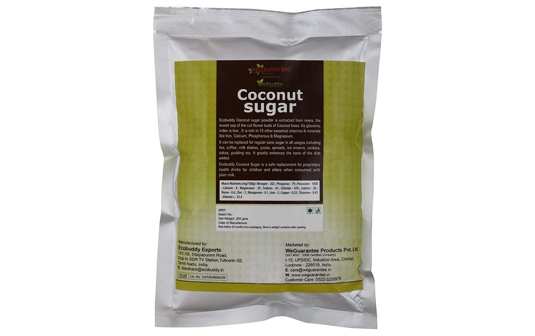 Weguarantee Organics Coconut Sugar    Pack  250 grams